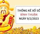 Thống kê xổ số Bình Thuận ngày 9/2/2023 thứ 5 hôm nay