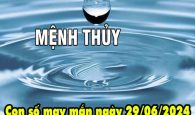 Phân tích con số may mắn người mệnh Thủy ngày 29/6/2024 hôm nay