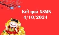 Kết quả XSMN 4/10/2024