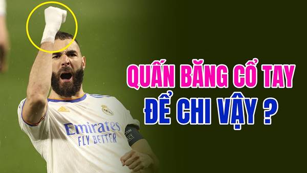 Cầu thủ quấn băng cổ tay