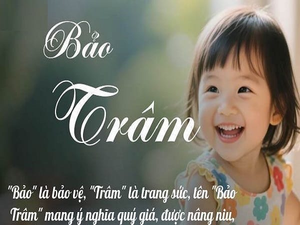 Nguồn gốc và ý nghĩa từng chữ trong tên Bảo Trâm